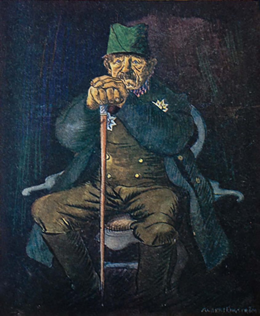 Kejsarn av Portugallien, illustration av Albert Engström