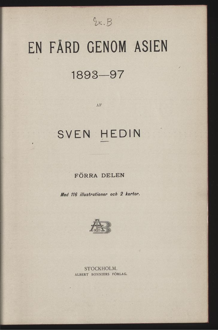 メルカリにて販売中】En Färd genom Asien 1893-97探検 - 洋書